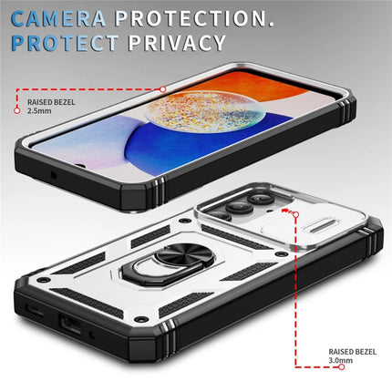 For Samsung Galaxy A26 5G Case TPU+PC Slide Camshield Kickstand Phone Cover