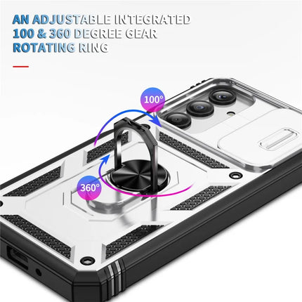 For Samsung Galaxy A26 5G Case TPU+PC Slide Camshield Kickstand Phone Cover