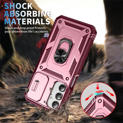 For Samsung Galaxy A26 5G Case TPU+PC Slide Camshield Kickstand Phone Cover
