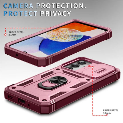 For Samsung Galaxy A26 5G Case TPU+PC Slide Camshield Kickstand Phone Cover