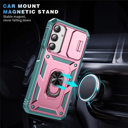 For Samsung Galaxy A26 5G Case TPU+PC Slide Camshield Kickstand Phone Cover