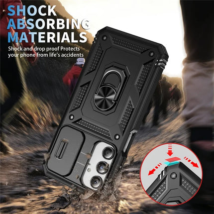 For Samsung Galaxy A26 5G Case TPU+PC Slide Camshield Kickstand Phone Cover