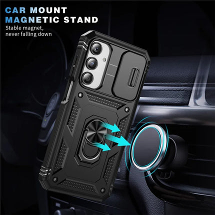 For Samsung Galaxy A26 5G Case TPU+PC Slide Camshield Kickstand Phone Cover