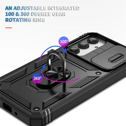 For Samsung Galaxy A26 5G Case TPU+PC Slide Camshield Kickstand Phone Cover
