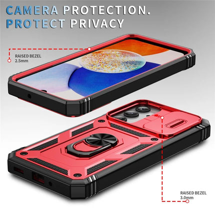 For Samsung Galaxy A26 5G Case TPU+PC Slide Camshield Kickstand Phone Cover