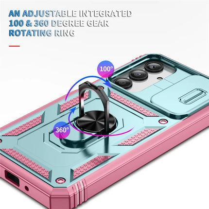 For Samsung Galaxy A26 5G Case TPU+PC Slide Camshield Kickstand Phone Cover