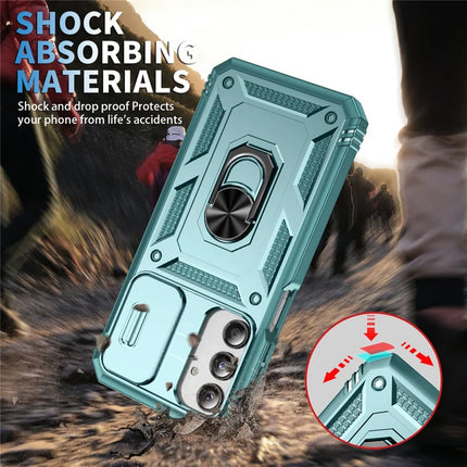 For Samsung Galaxy A26 5G Case TPU+PC Slide Camshield Kickstand Phone Cover