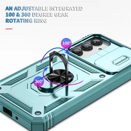 For Samsung Galaxy A26 5G Case TPU+PC Slide Camshield Kickstand Phone Cover