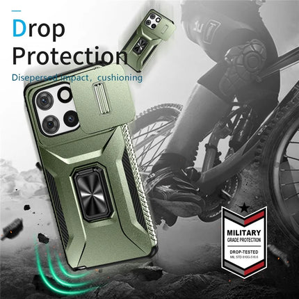 For Motorola Moto G 5G (2025) Case Camshield Kickstand TPU+PC Anti-Slip Phone Cover