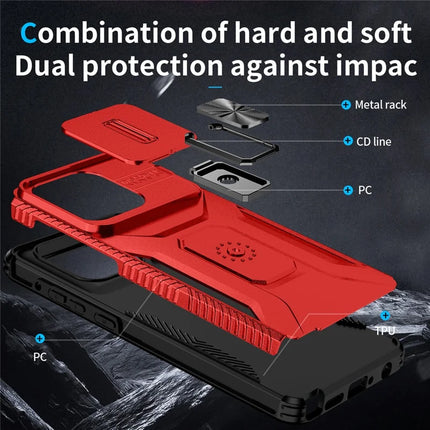 For Motorola Moto G 5G (2025) Case Camshield Kickstand TPU+PC Anti-Slip Phone Cover