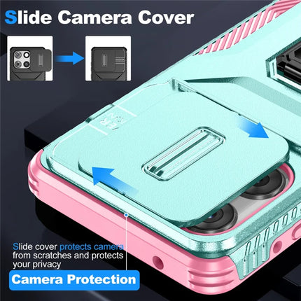 For Motorola Moto G 5G (2025) Case Camshield Kickstand TPU+PC Anti-Slip Phone Cover