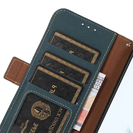 For iPhone 16e Wallet Case RFID Blocking Genuine Cow Leather Phone Cover
