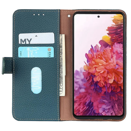 KHAZNEH For iPhone 16e Case Genuine Cow Leather Flip Phone Cover