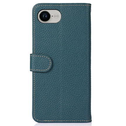 KHAZNEH For iPhone 16e Case Genuine Cow Leather Flip Phone Cover