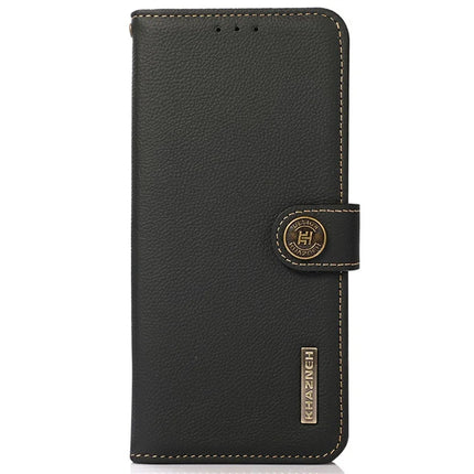 KHAZNEH for iPhone 16e Case Genuine Cow Leather Wallet Phone Cover