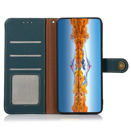 KHAZNEH for iPhone 16e Case Genuine Cow Leather Wallet Phone Cover