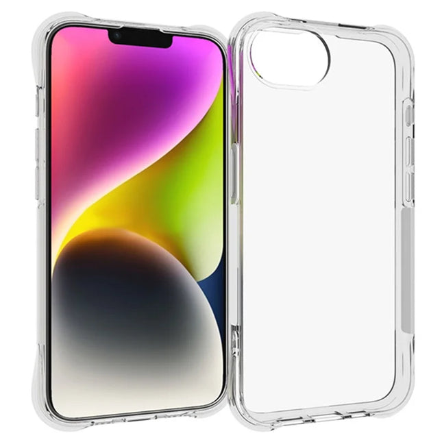 For iPhone 16e Clear Case Anti-Shock TPU Phone Cover Reinforced Corners