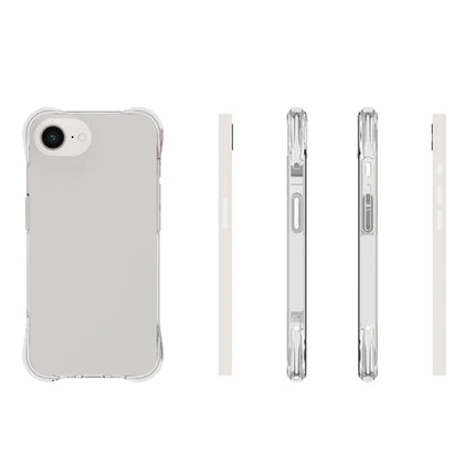 For iPhone 16e Clear Case Anti-Shock TPU Phone Cover Reinforced Corners