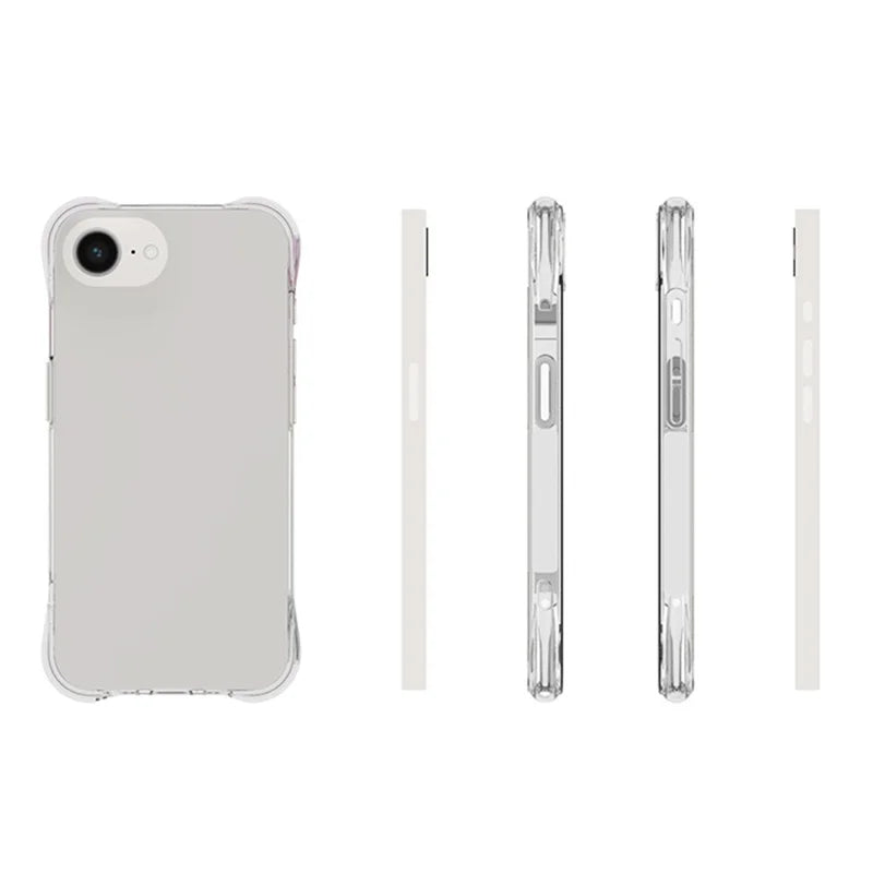 ShopCaseCart Premium Durable iPhone 16e Clear Protective cover Anti-Shock TPU Phone Guard Reinforced Corners