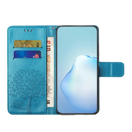 For iPhone 16e Case PU Leather Owl Tree Imprinted Wallet Phone Cover