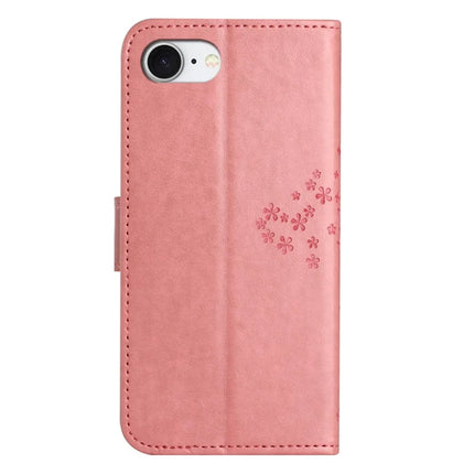 For iPhone 16e Case PU Leather Owl Tree Imprinted Wallet Phone Cover