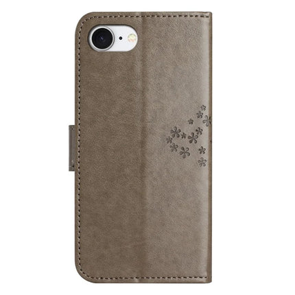 For iPhone 16e Case PU Leather Owl Tree Imprinted Wallet Phone Cover