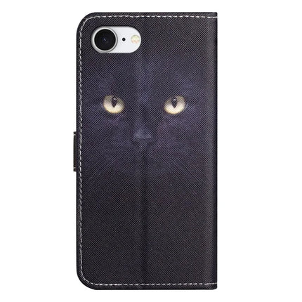 For iPhone 16e Case Pattern Print PU Leather Wallet Phone Cover Cross Texture