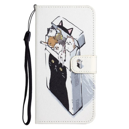 For iPhone 16e Case Pattern Print PU Leather Wallet Phone Cover Cross Texture