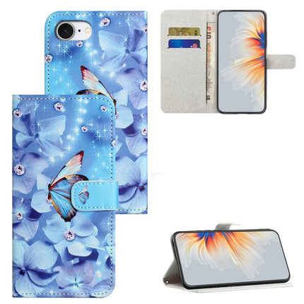 For iPhone 16e Case Pattern Print PU Leather Wallet Phone Cover Cross Texture