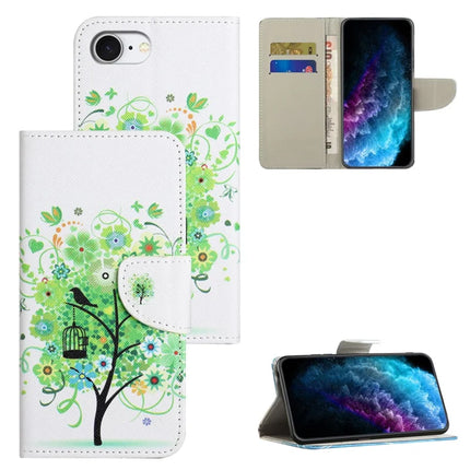 For iPhone 16e Case Pattern Printing Cross Texture Leather Phone Cover