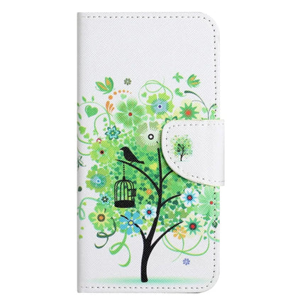 For iPhone 16e Case Pattern Printing Cross Texture Leather Phone Cover