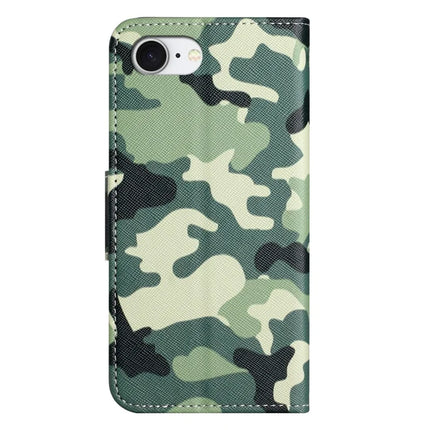 For iPhone 16e Case Pattern Printing Cross Texture Leather Phone Cover
