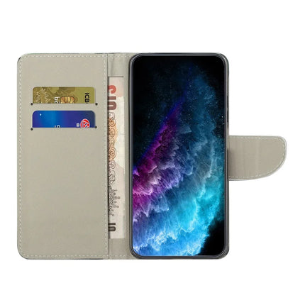 For iPhone 16e Case Pattern Printing Cross Texture Leather Phone Cover