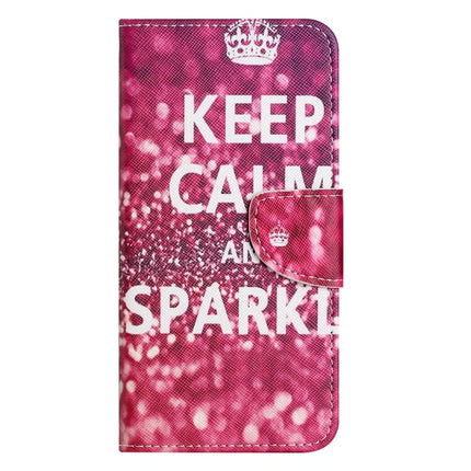 For iPhone 16e Case Pattern Printing Cross Texture Leather Phone Cover