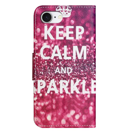 For iPhone 16e Case Pattern Printing Cross Texture Leather Phone Cover