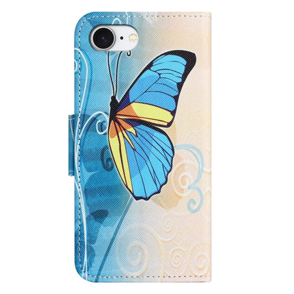 For iPhone 16e Case Pattern Printing Cross Texture Leather Phone Cover