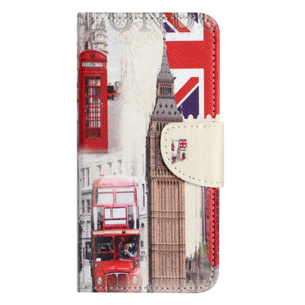 For iPhone 16e Case Pattern Printing Cross Texture Leather Phone Cover