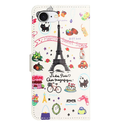 For iPhone 16e Case Pattern Print PU Leather Wallet Phone Cover