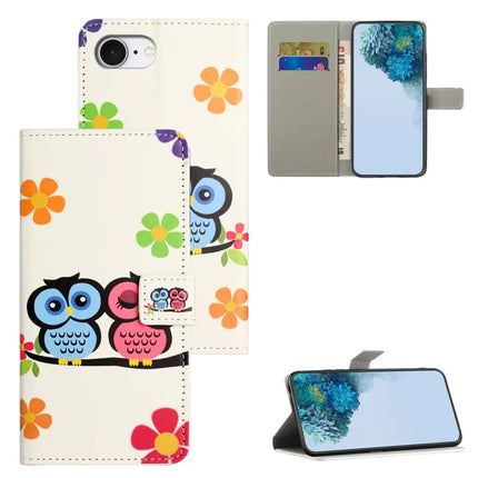 For iPhone 16e Case Pattern Print PU Leather Wallet Phone Cover