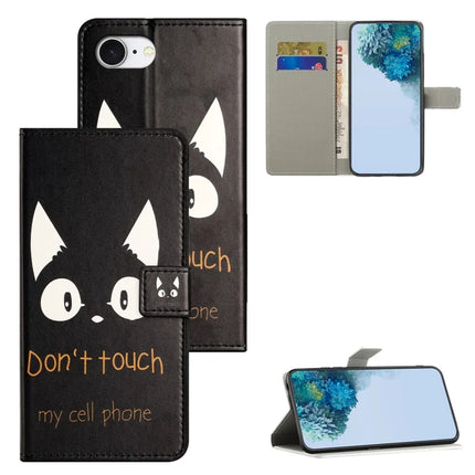 For iPhone 16e Case Pattern Print PU Leather Wallet Phone Cover