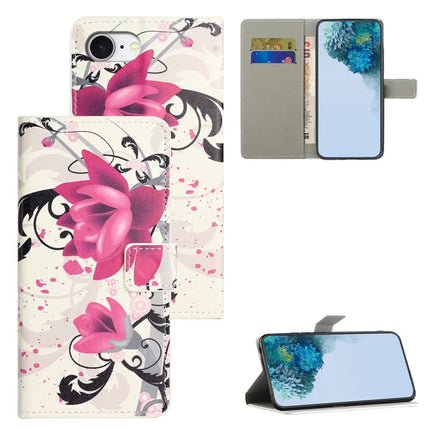 For iPhone 16e Case Pattern Print PU Leather Wallet Phone Cover