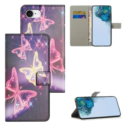 For iPhone 16e Case Pattern Print PU Leather Wallet Phone Cover