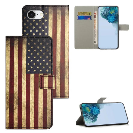 For iPhone 16e Case Pattern Print PU Leather Wallet Phone Cover