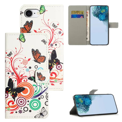 For iPhone 16e Case Pattern Print PU Leather Wallet Phone Cover