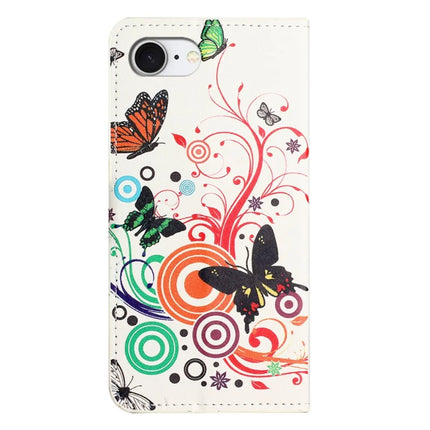 For iPhone 16e Case Pattern Print PU Leather Wallet Phone Cover