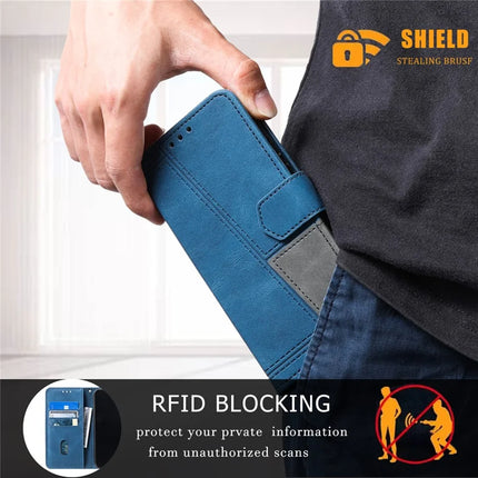 TTUDRCH Style 004 For iPhone 16e Leather Case RFID Blocking Wallet Stand Phone Cover with Strap