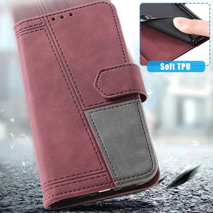 TTUDRCH Style 004 For iPhone 16e Leather Case RFID Blocking Wallet Stand Phone Cover with Strap