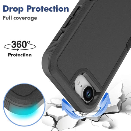 For iPhone 16e Case 2 in 1 PC + TPU Shockproof Phone Cover