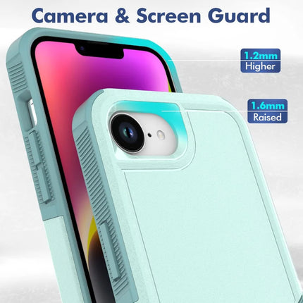 For iPhone 16e Case 2 in 1 PC + TPU Shockproof Phone Cover