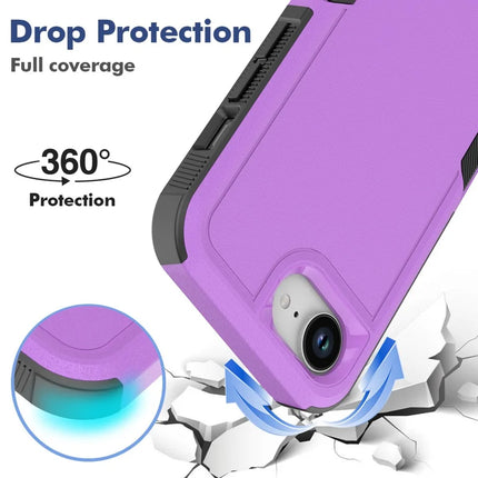 For iPhone 16e Case 2 in 1 PC + TPU Shockproof Phone Cover